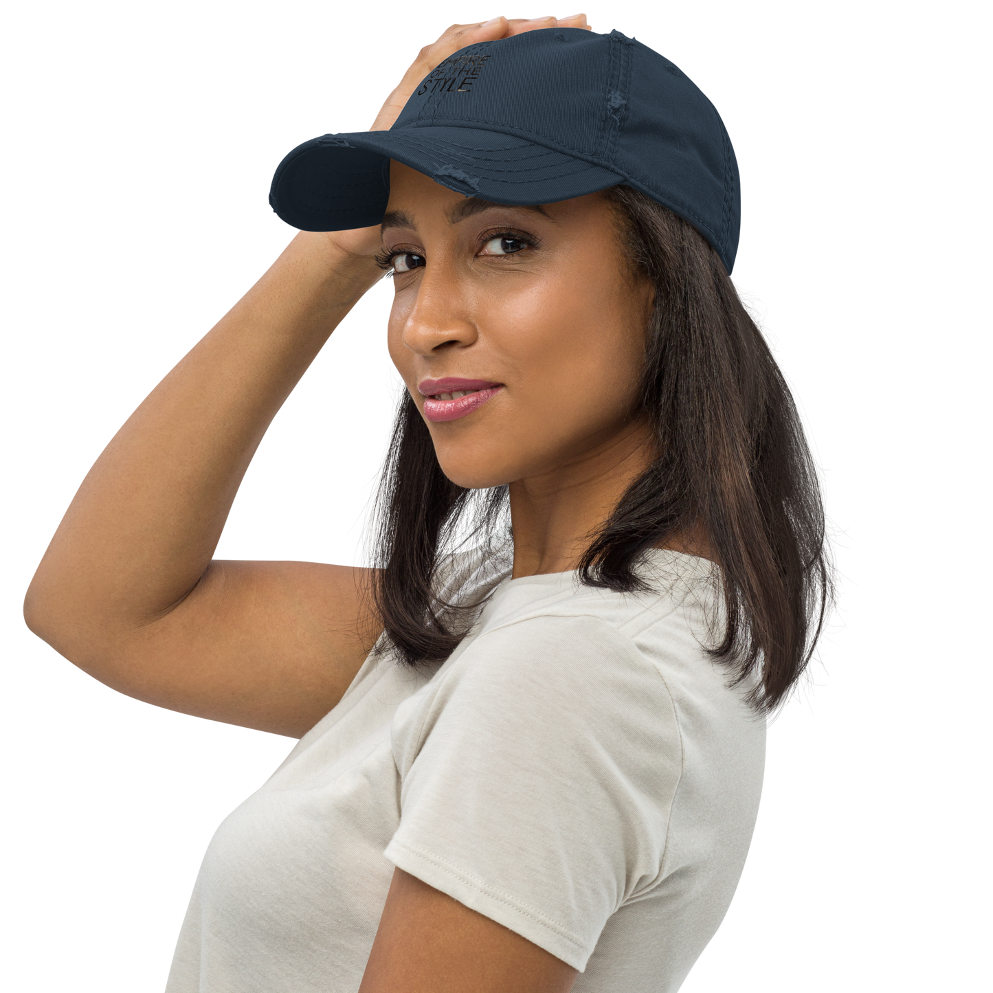 Dad Cap im Used Look – Marineblau – Produktansicht 4