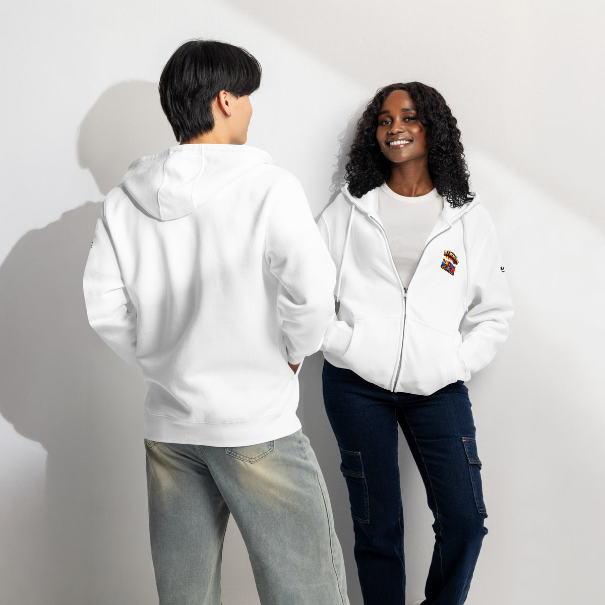 Zip-Hoodie – DJ Monkey – Produktansicht 7