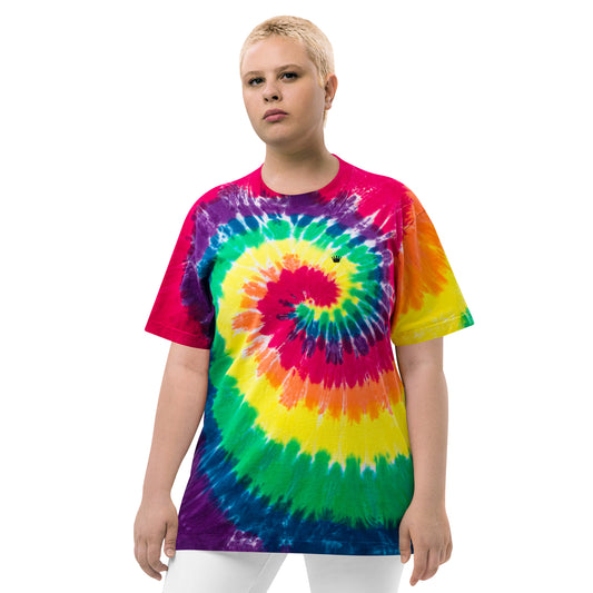 Oversized T-Shirt – Batik Classic Rainbow – Produktansicht 2