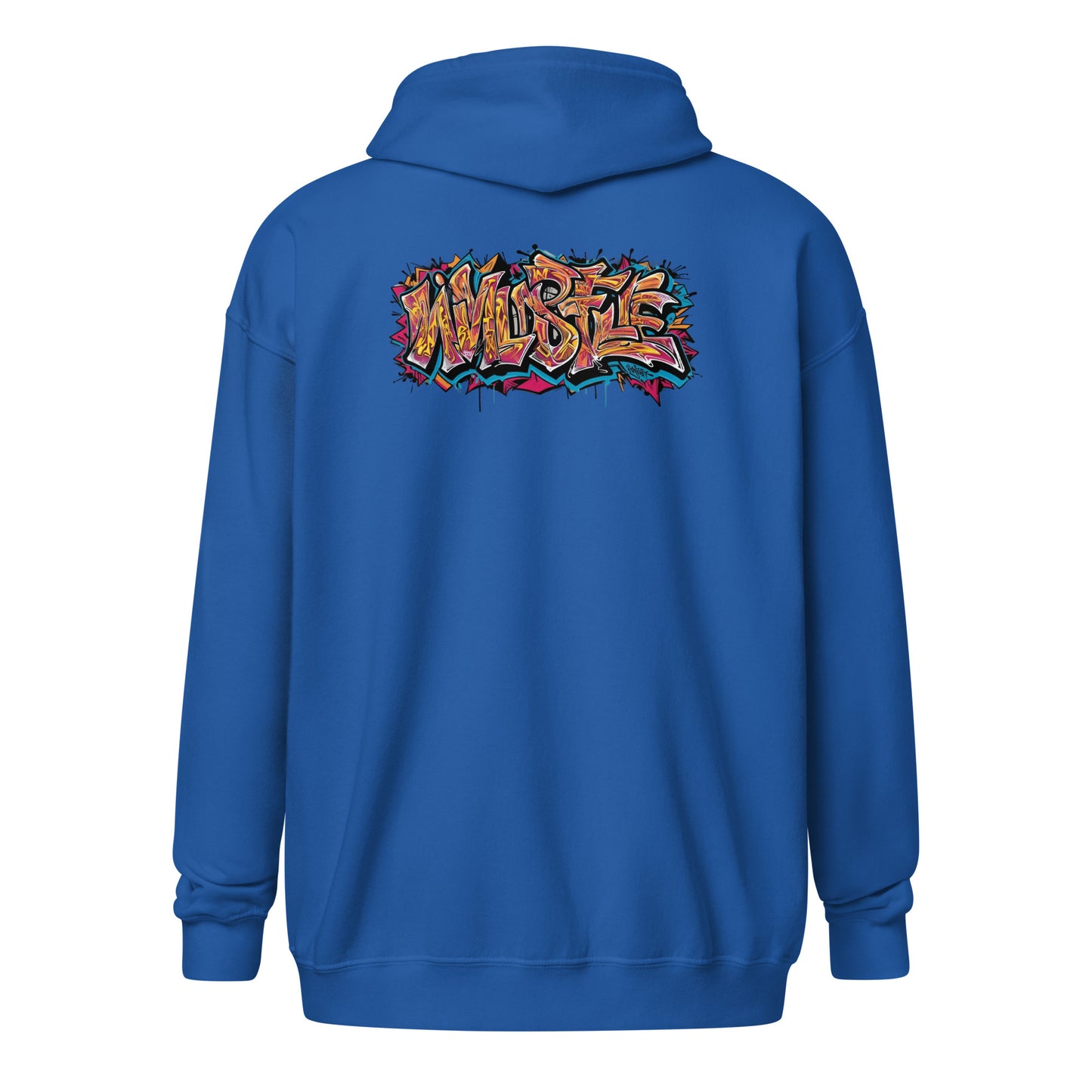 Zip-Hoodie – Front- und Backprint – Wild Style – Produktansicht 14