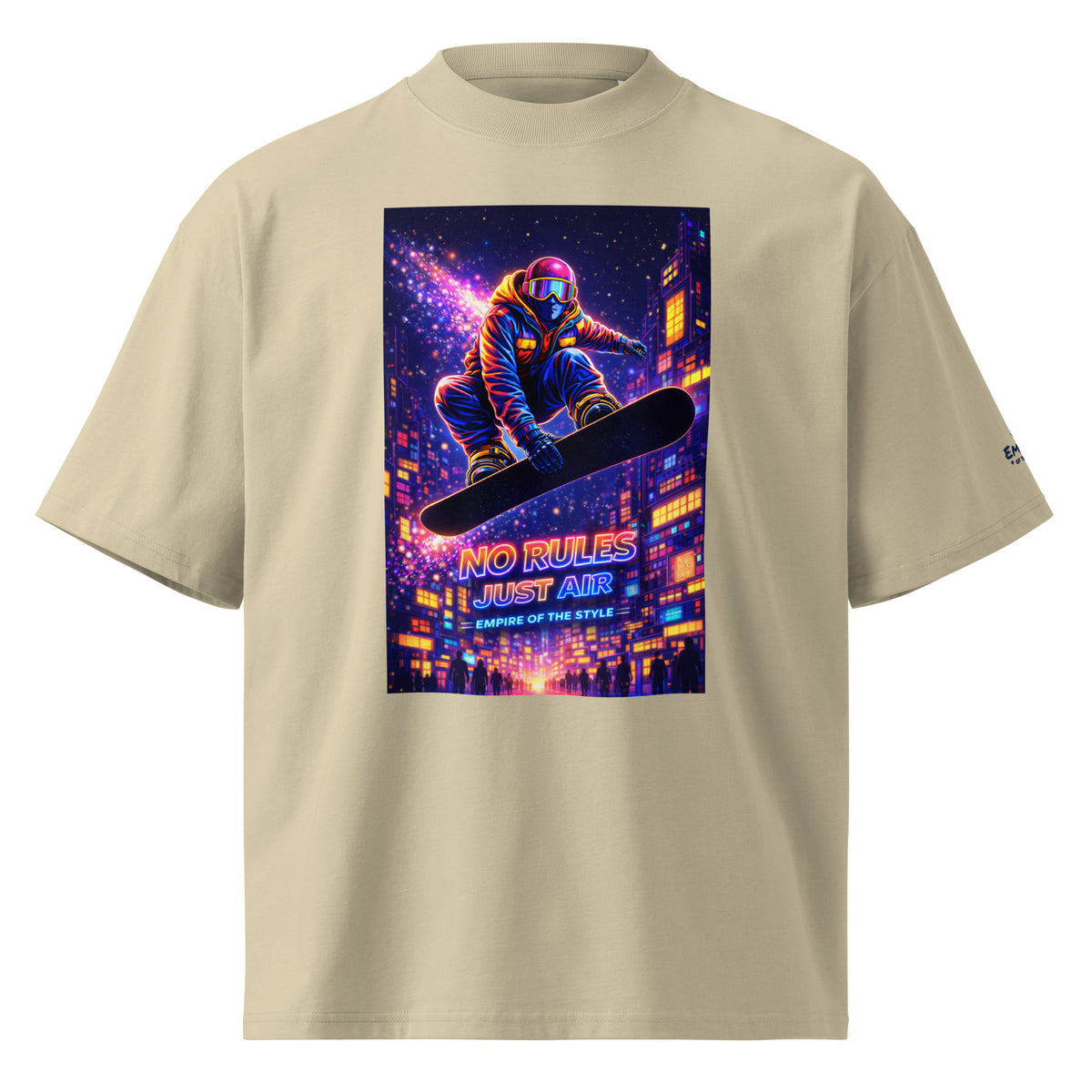 Oversized Bio-T-Shirt – NO RULES JUST AIR – Produktansicht 7