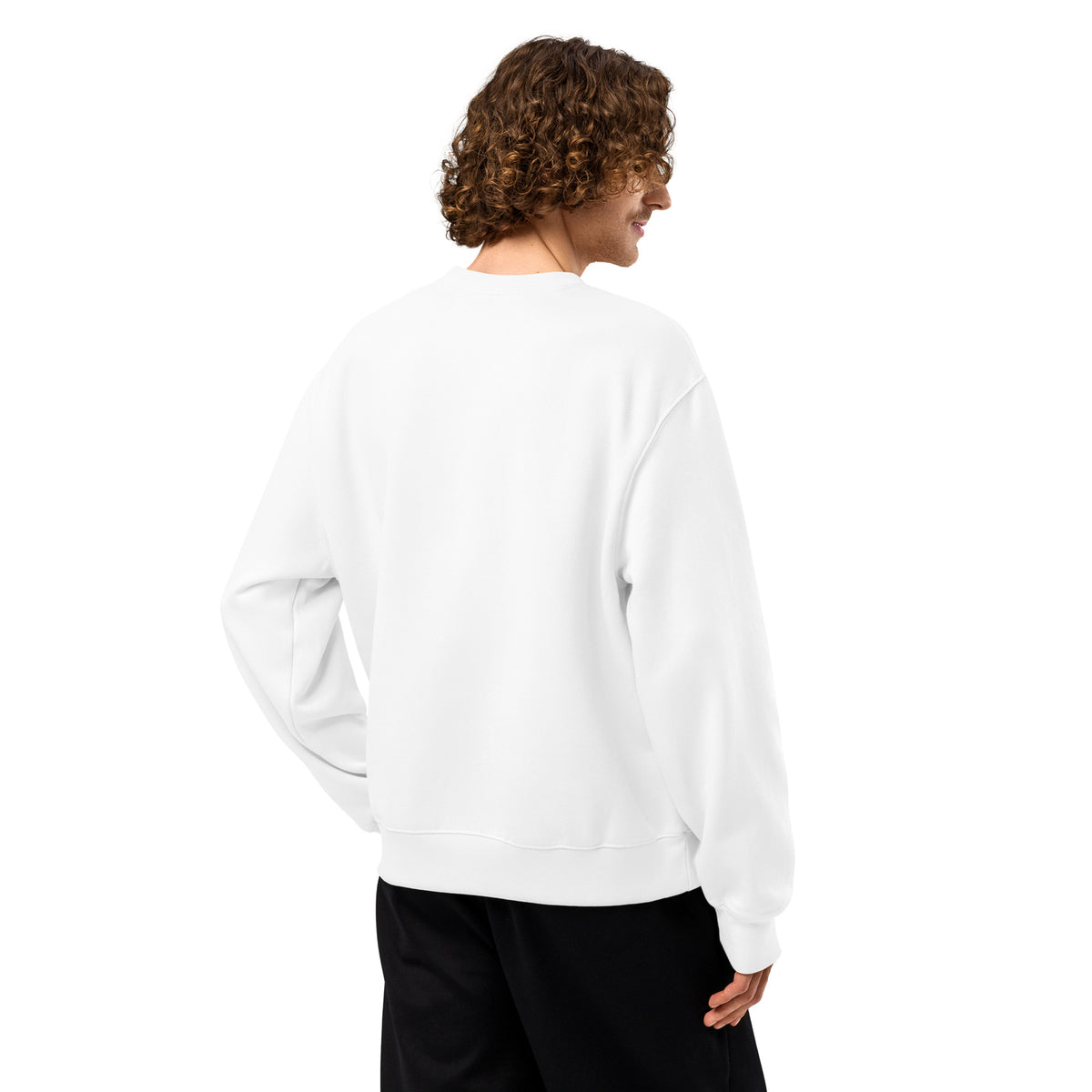Oversized Fleece Sweatshirt – Moai Style – Produktansicht 36