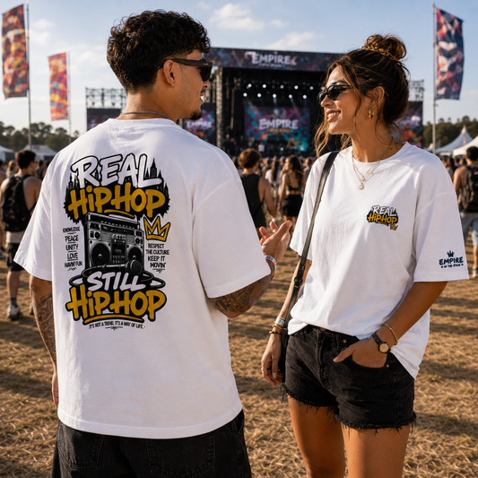 REAL HIP HOP STILL HIP HOP – Oversized Bio-T-Shirt