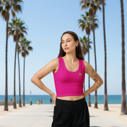 Crop-Top Rosa – REAL HIP HOP STILL HIP HOP – Produktansicht 1
