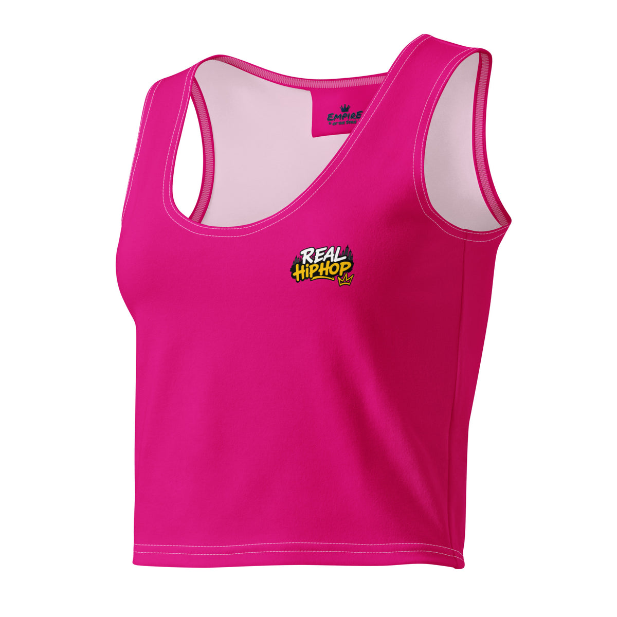 Crop-Top Rosa – REAL HIP HOP STILL HIP HOP – Produktansicht 2