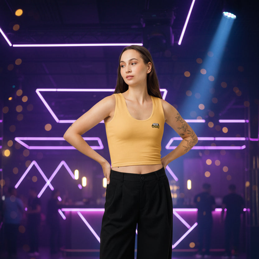 Crop-Top Orange – REAL HIP HOP STILL HIP HOP – Produktansicht 1