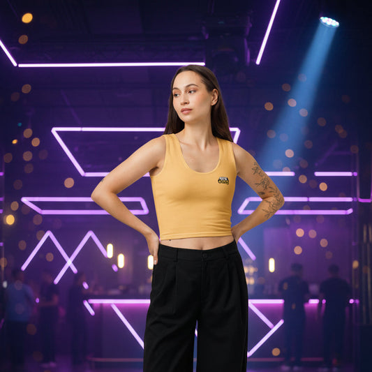 Crop-Top Orange – REAL HIP HOP STILL HIP HOP – Produktansicht 1