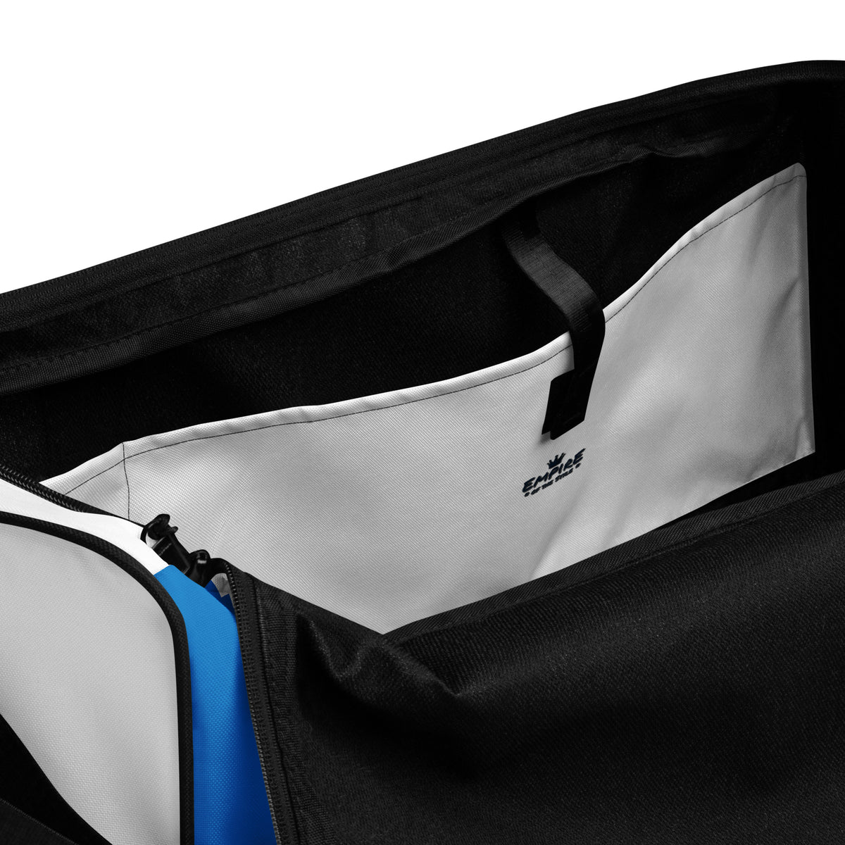 Weekender-Tasche – EOTS since 2025 – Blau & Weiß – Produktansicht 3