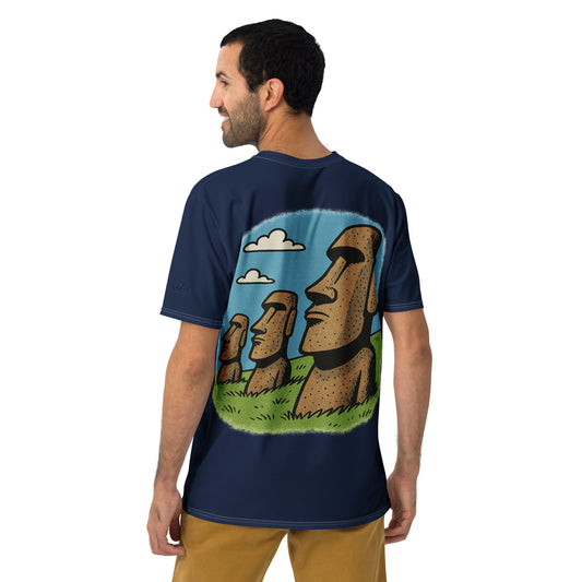 Backprint-T-Shirt – Moai – Produktansicht 1