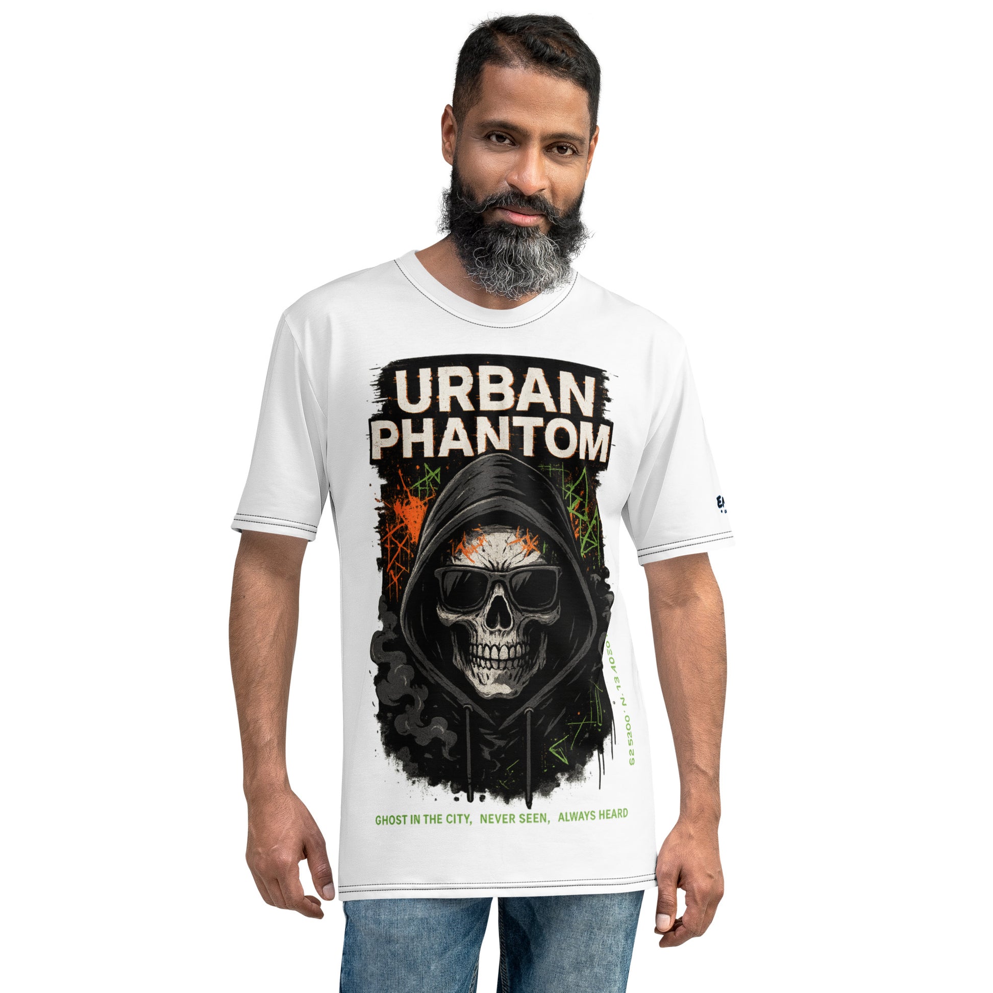 T-Shirt – Urban Phantom – Weiß – Produktansicht 2