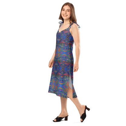 Trippy Ride, Tie-Strap Midi Dress – Produktansicht 1