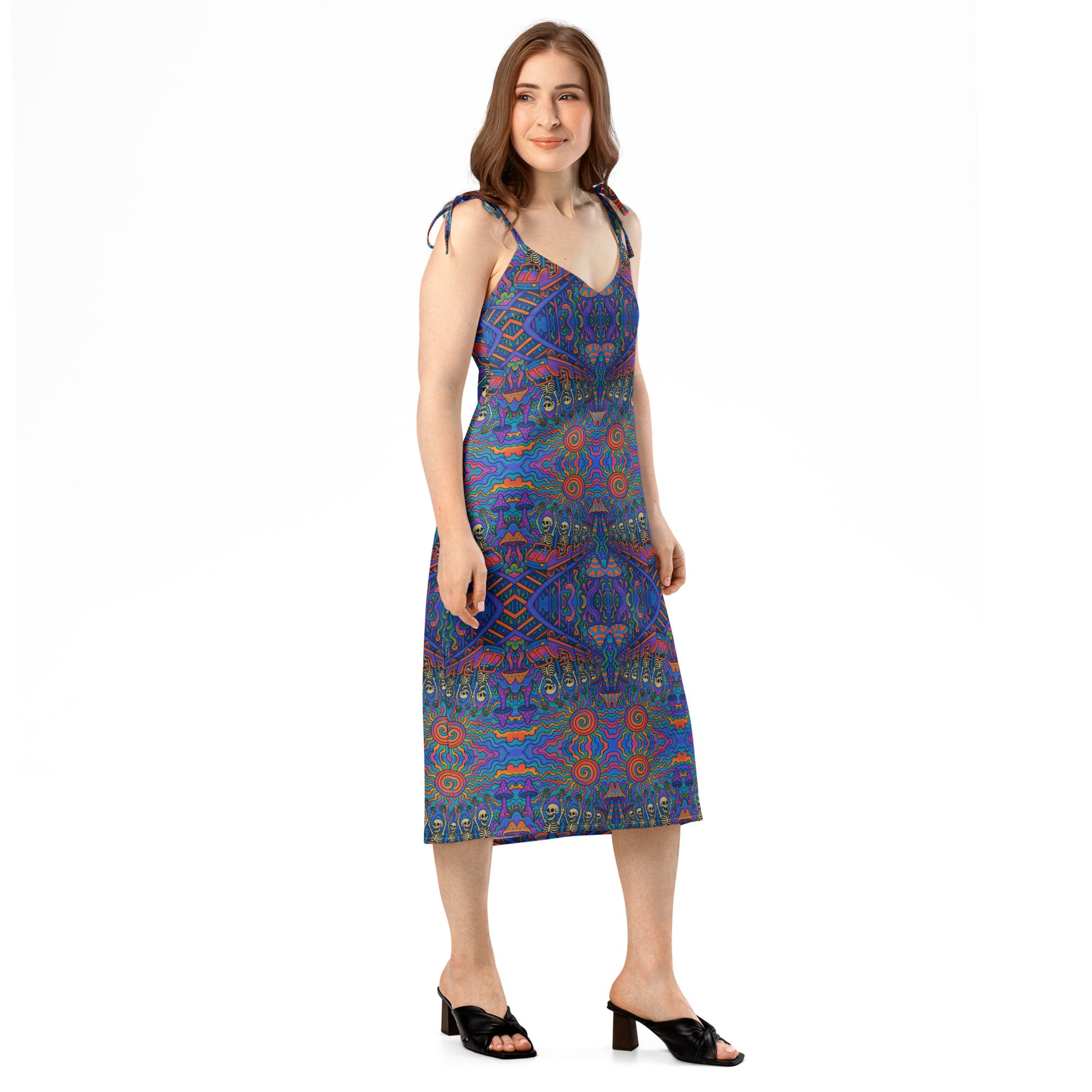 Trippy Ride, Tie-Strap Midi Dress – Produktansicht 3