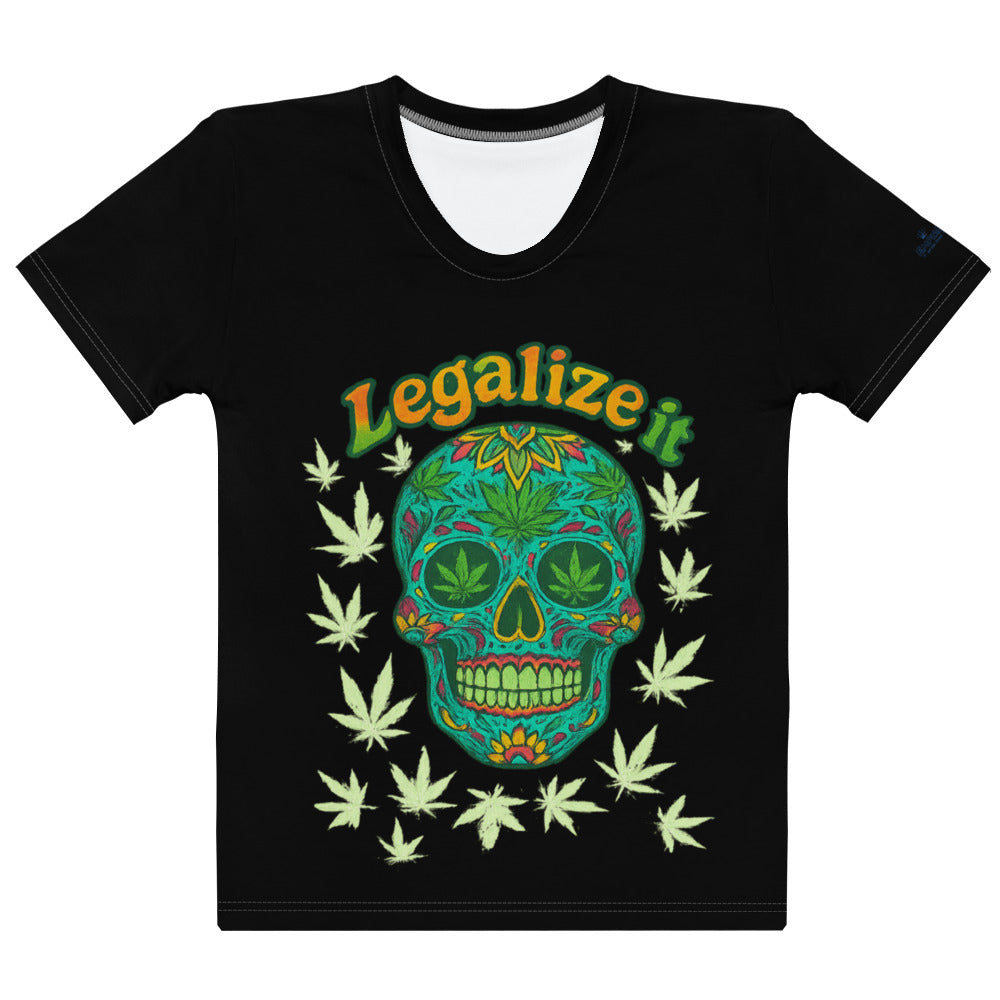 T-Shirt – Legalize It – Schwarz – Produktansicht 1