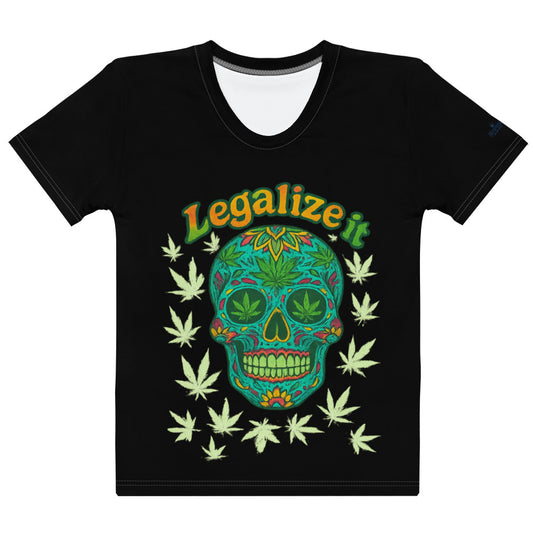 T-Shirt – Legalize It – Schwarz – Produktansicht 1