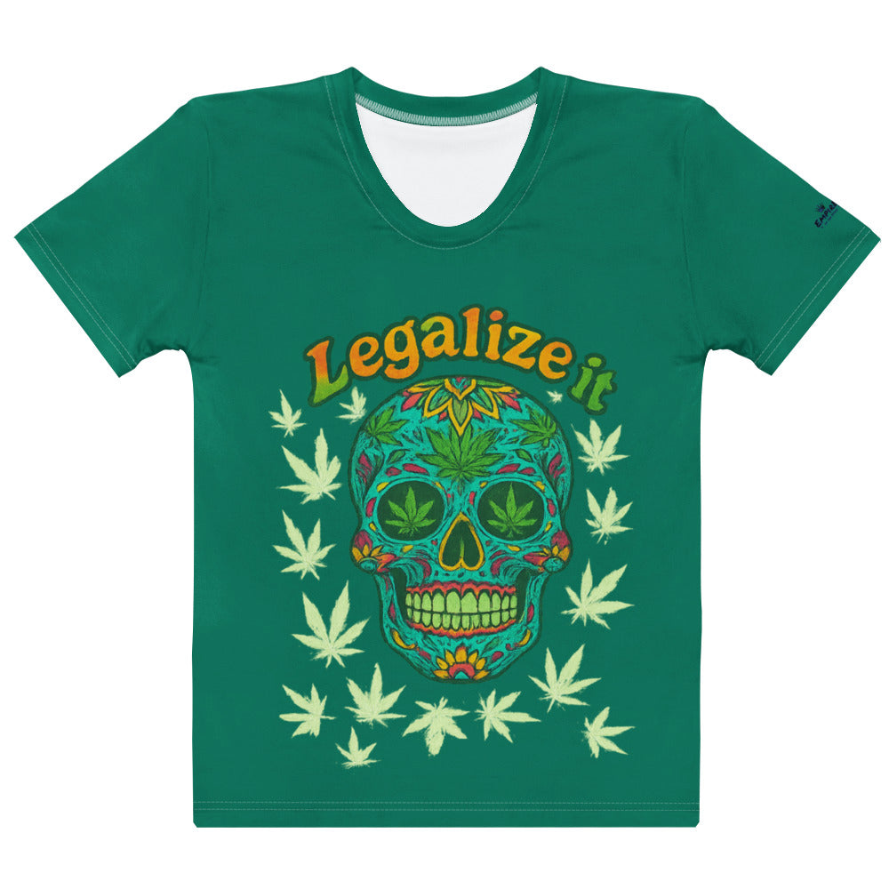 T-Shirt – Legalize It – Grün – Produktansicht 1