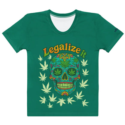 T-Shirt – Legalize It – Grün – Produktansicht 1