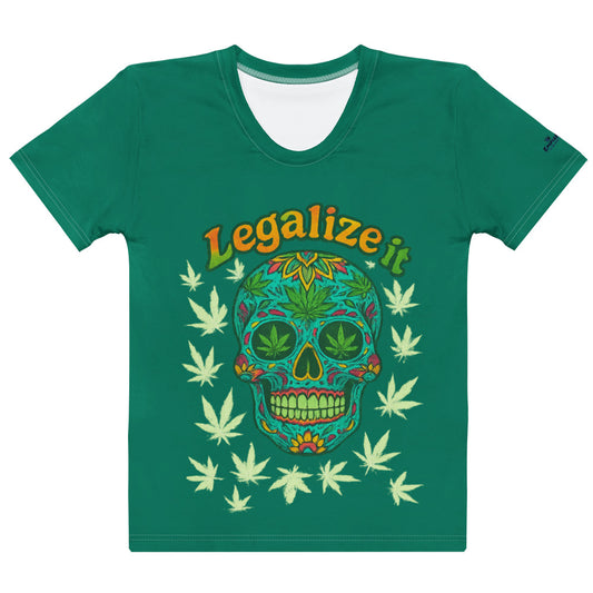 T-Shirt – Legalize It – Grün – Produktansicht 1