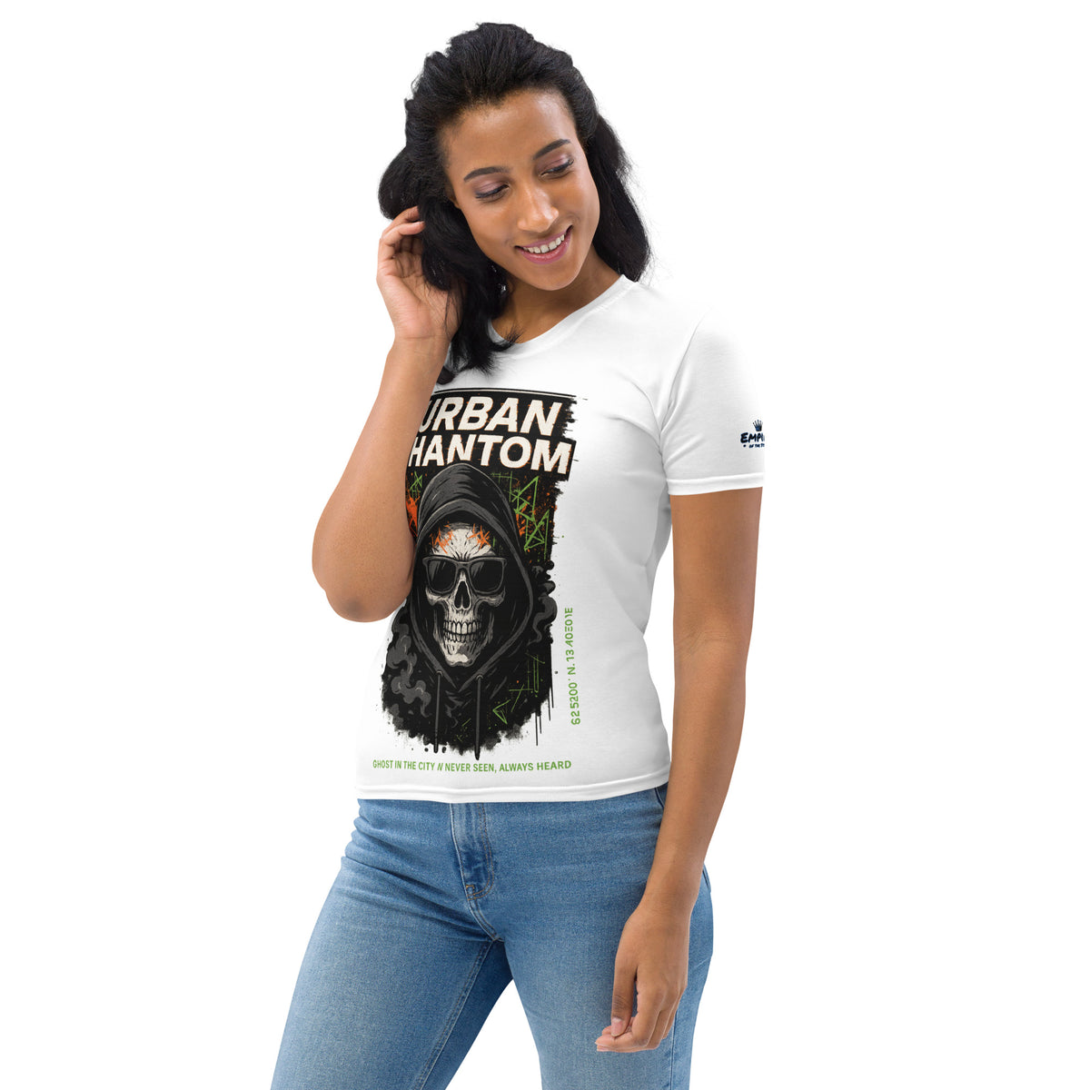 T-Shirt – Urban Phantom – Weiß – Produktansicht 3