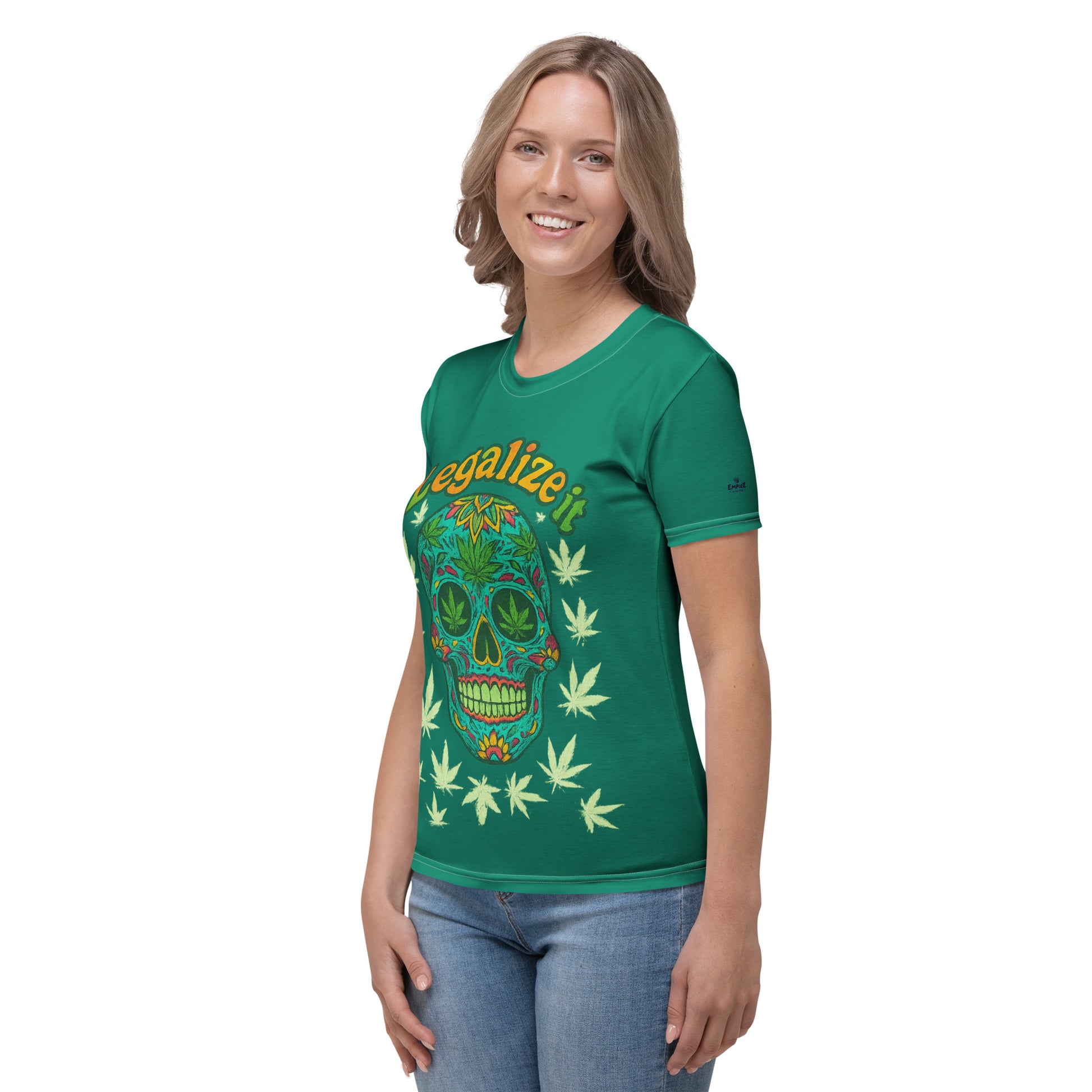 T-Shirt – Legalize It – Grün – Produktansicht 3