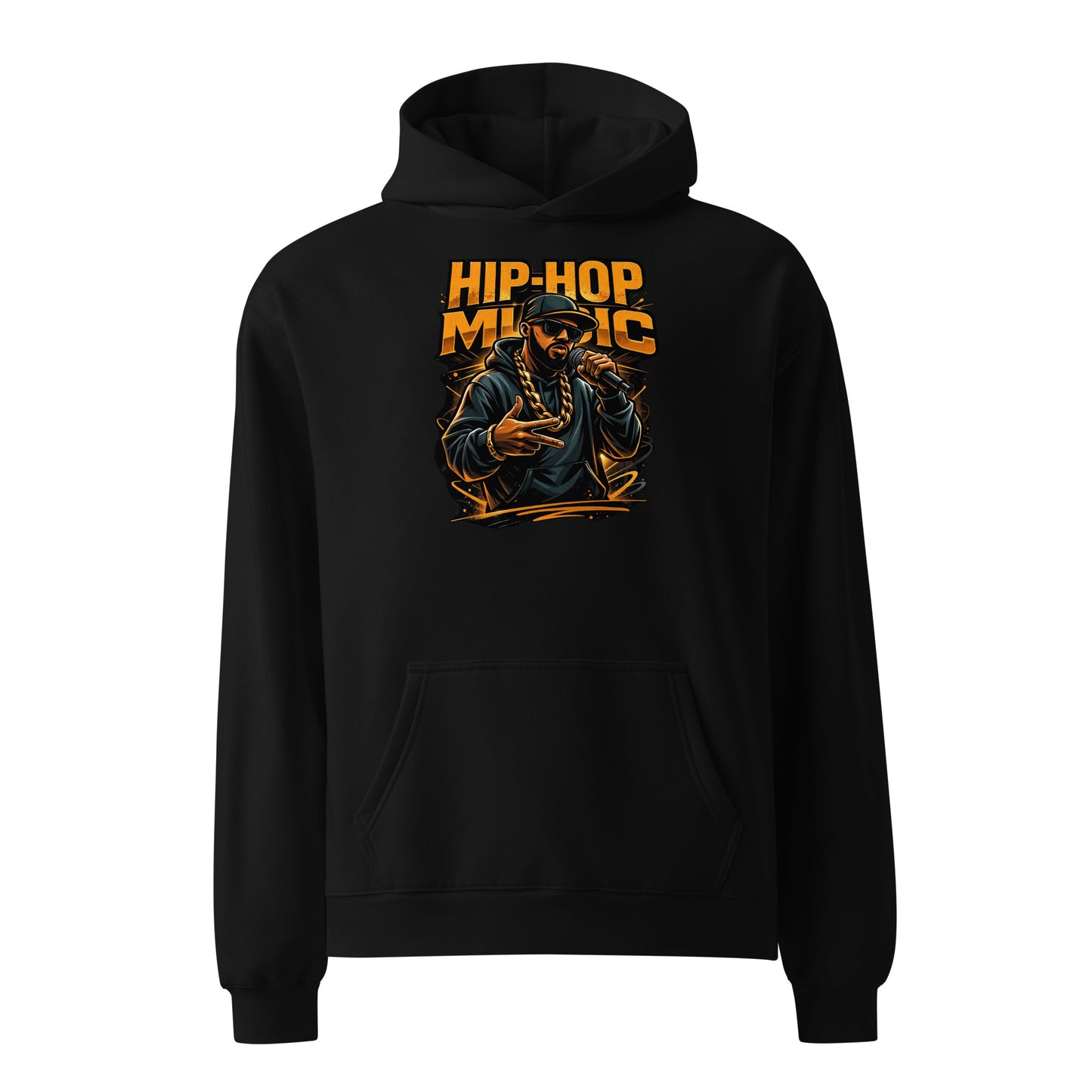 Oversized Hoodie – Hip Hop Music – Produktansicht 2