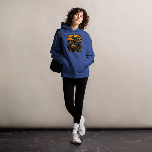 Oversized Hoodie – Hip Hop Music – Produktansicht 1