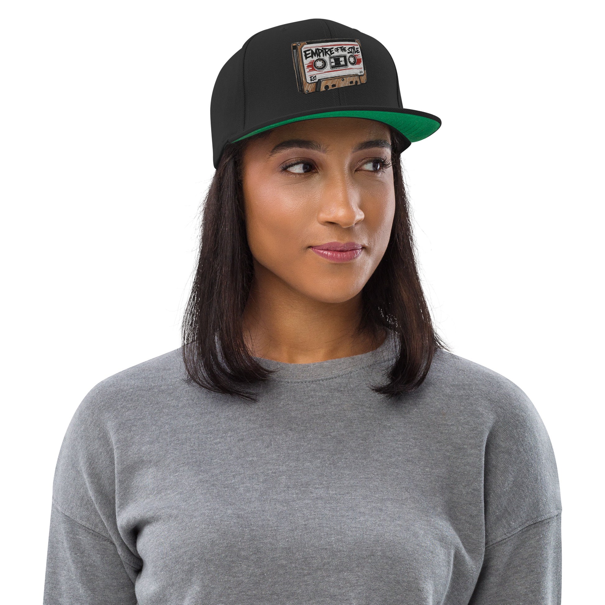 Flat-Brim-Cap – Cassette Tape – Schwarz – Produktansicht 2