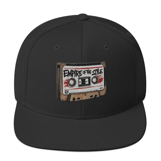 Flat-Brim-Cap – Cassette Tape – Schwarz – Produktansicht 1