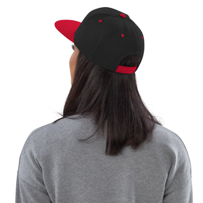 Flat-Brim-Cap – Cassette Tape – Schwarz/Rot – Produktansicht 4