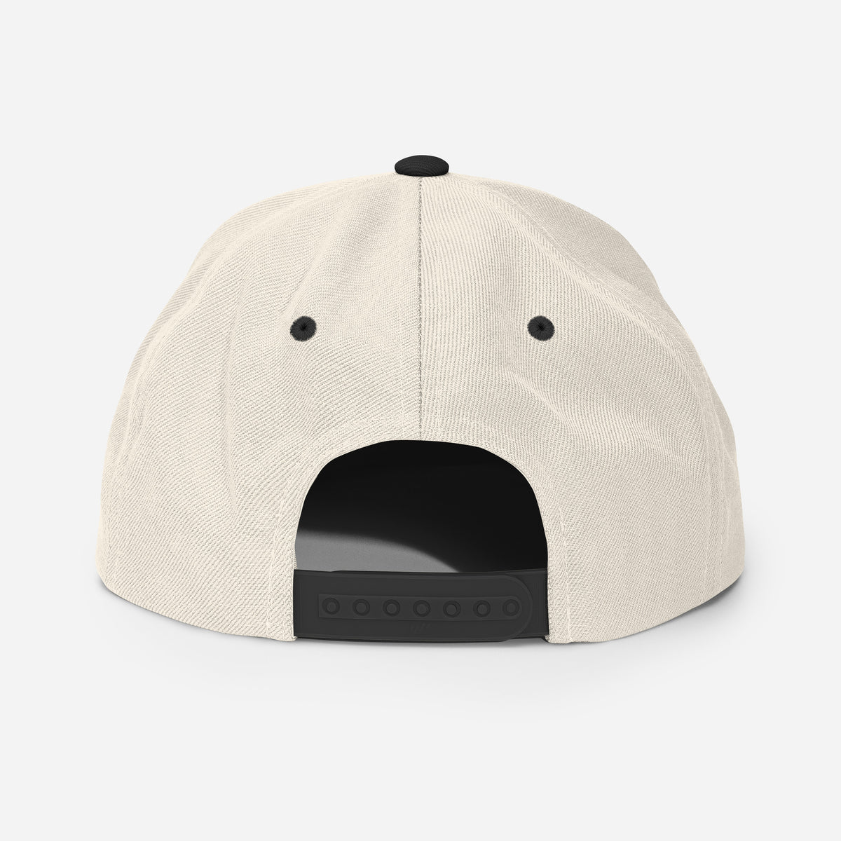 Flat-Brim-Cap – Cassette Tape – Natur/Schwarz – Produktansicht 6