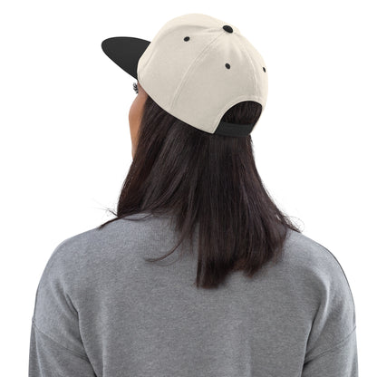 Flat-Brim-Cap – Cassette Tape – Natur/Schwarz – Produktansicht 4
