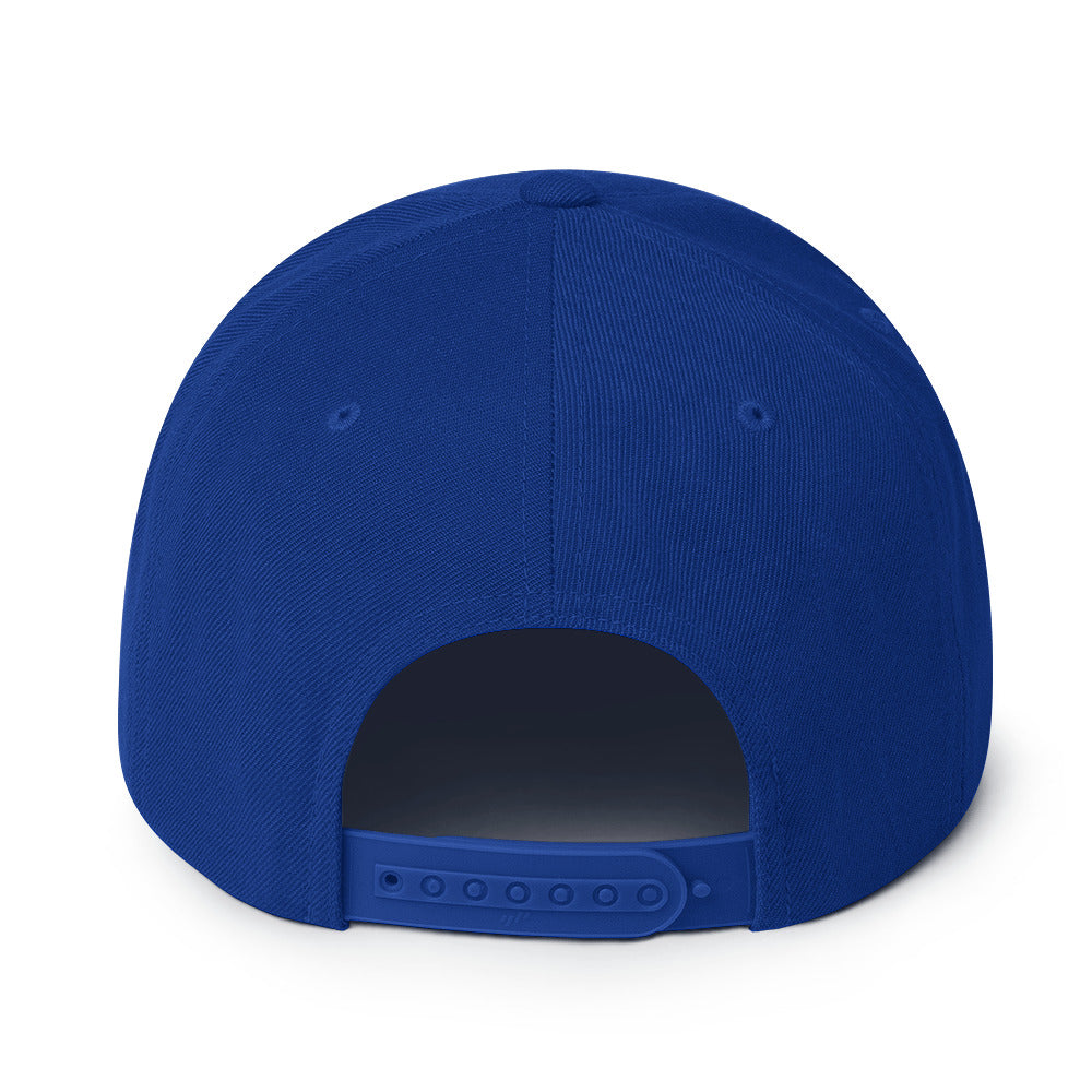 Flat-Brim-Cap – Cassette Tape – Königsblau – Produktansicht 4