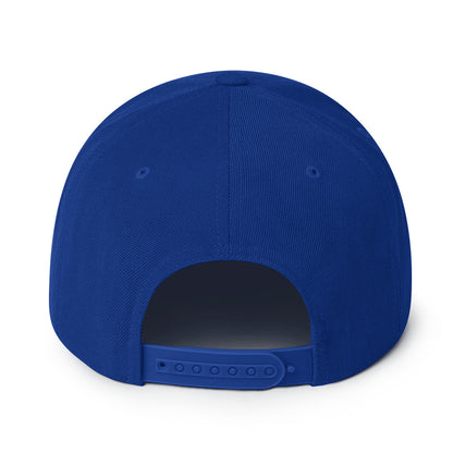 Flat-Brim-Cap – Cassette Tape – Königsblau – Produktansicht 4