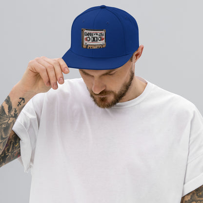 Flat-Brim-Cap – Cassette Tape – Königsblau – Produktansicht 2