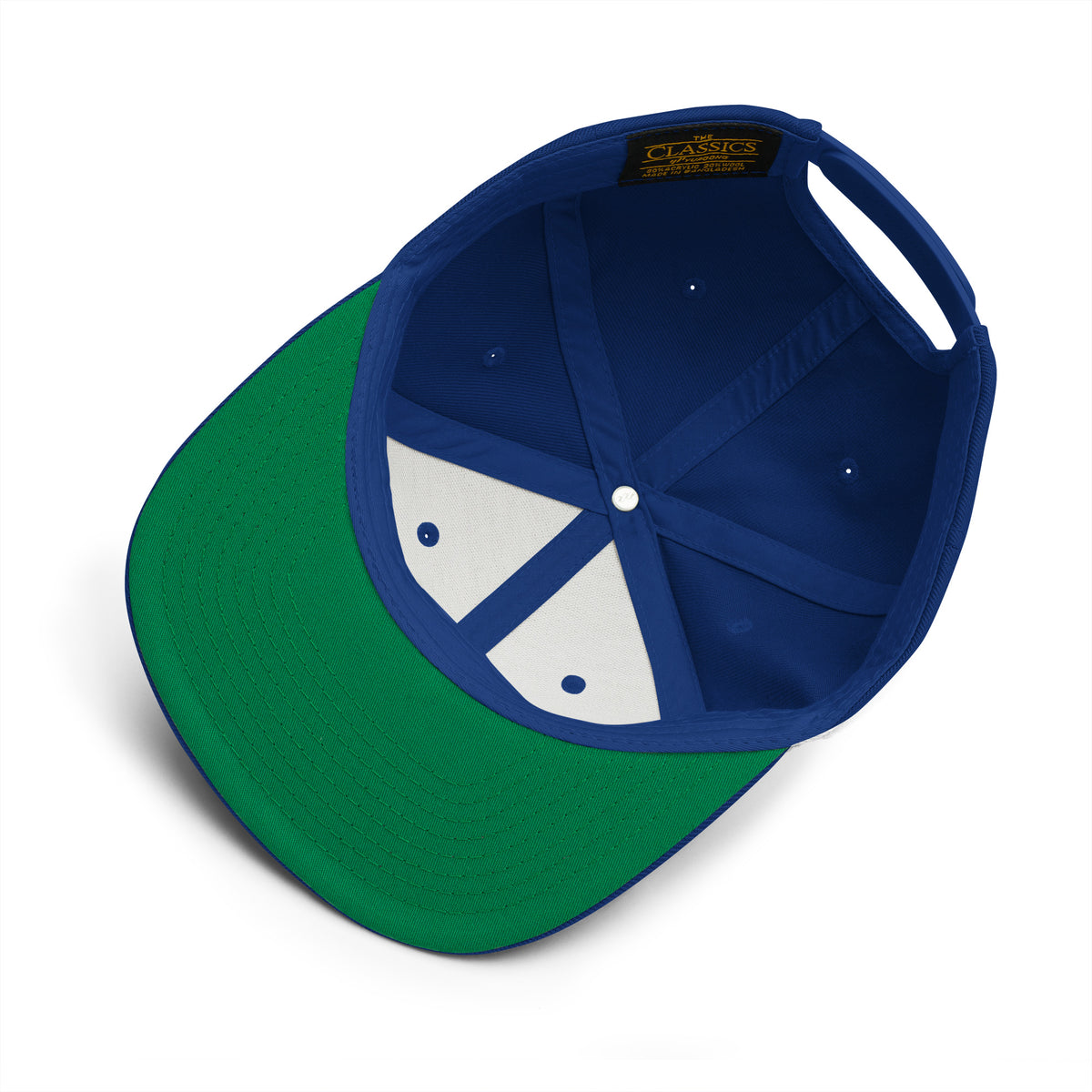 Flat-Brim-Cap – Cassette Tape – Königsblau – Produktansicht 6