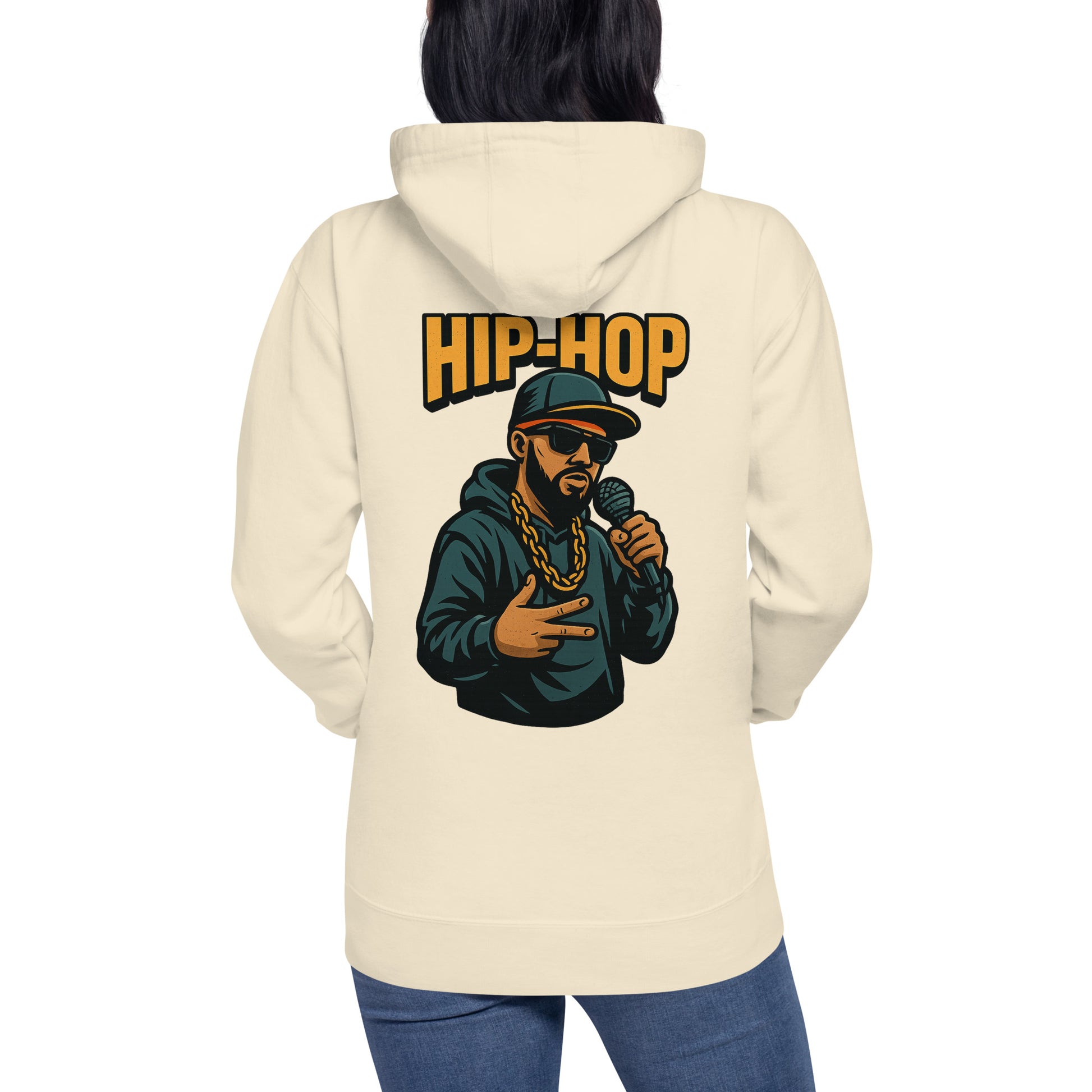 Hip-Hop Hoodie – Backprint – Produktansicht 39