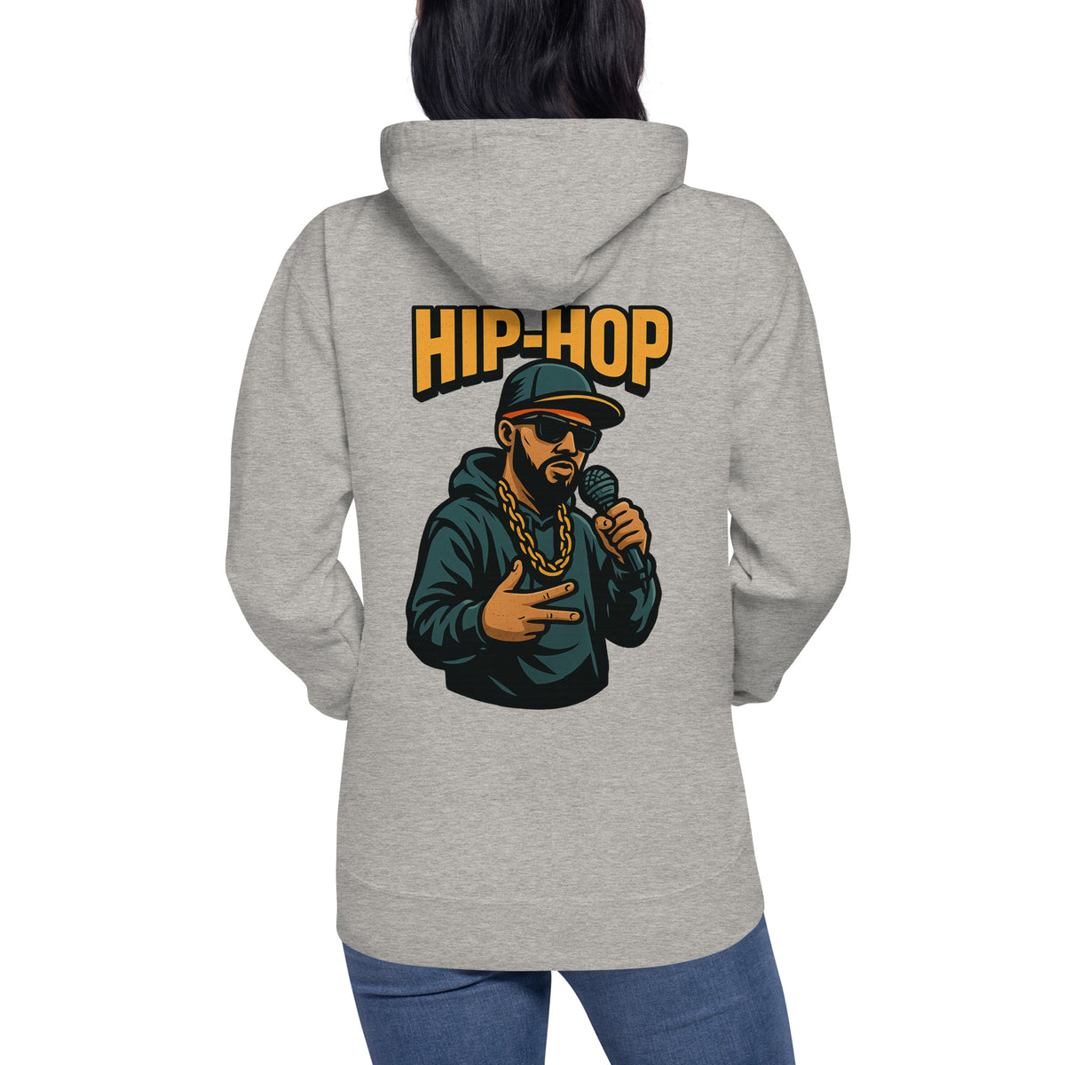 Hip-Hop Hoodie – Backprint – Produktansicht 34