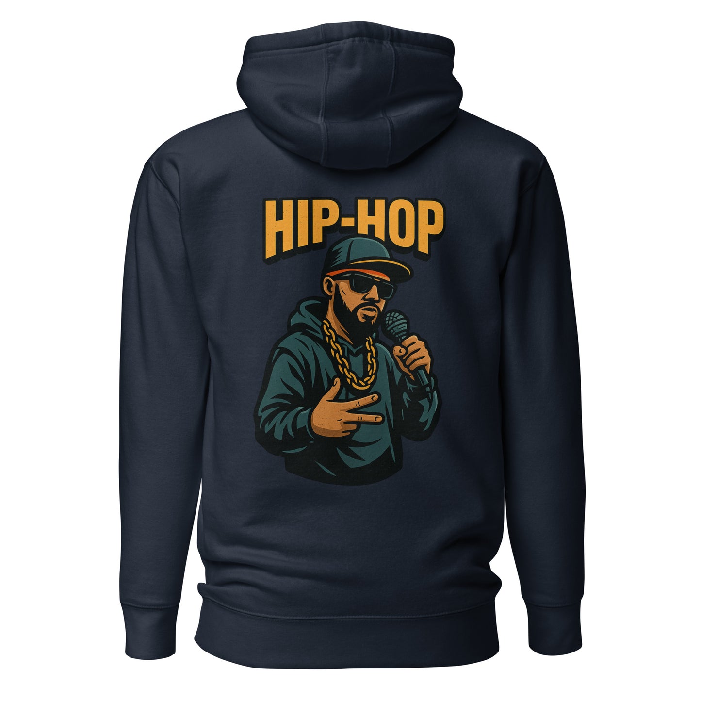 Hip-Hop Hoodie – Backprint – Produktansicht 1