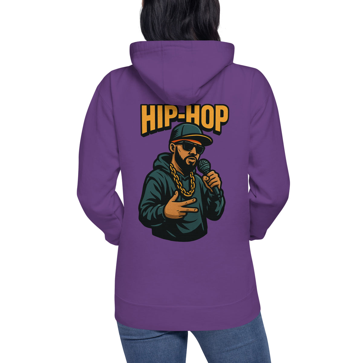 Hip-Hop Hoodie – Backprint – Produktansicht 26