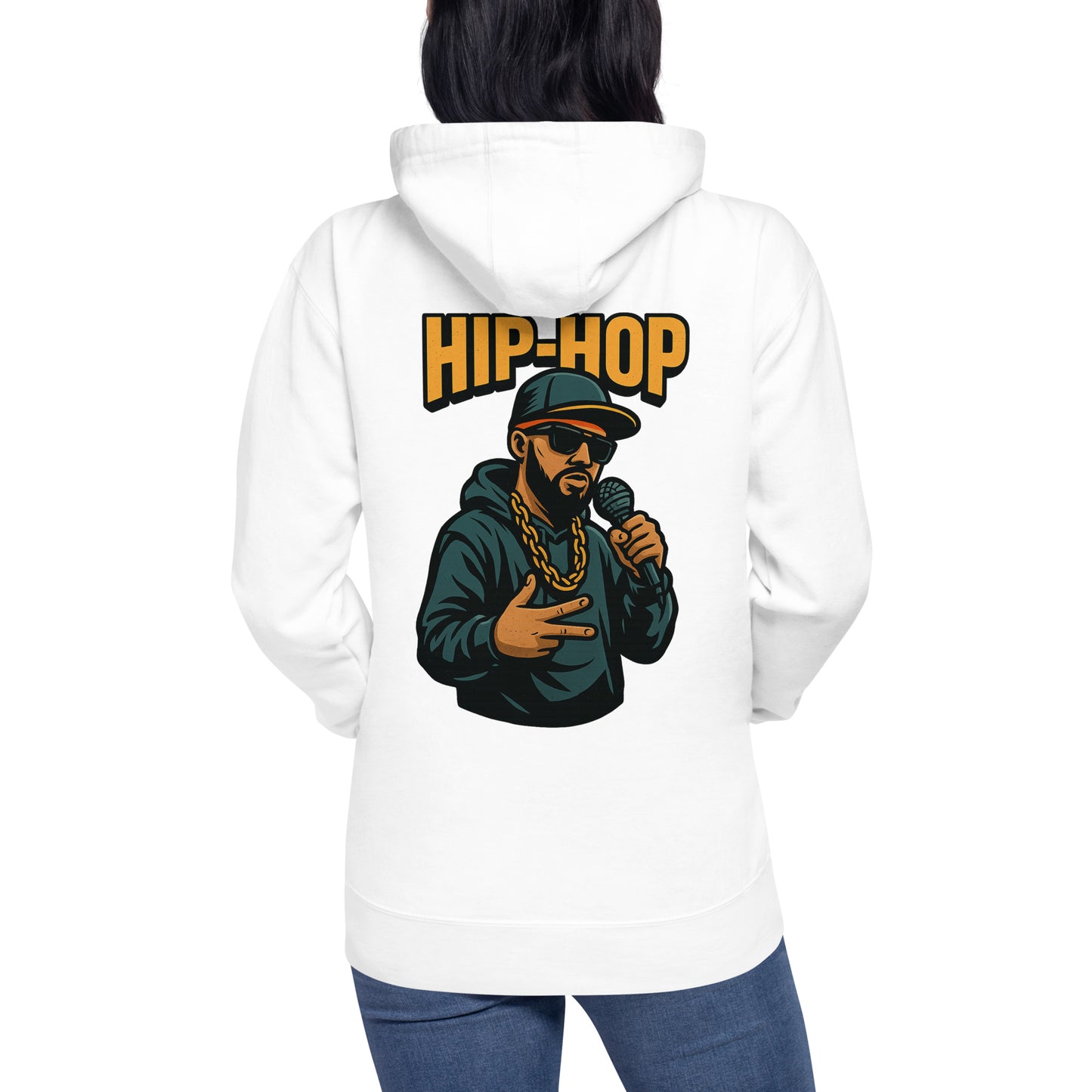 Hip-Hop Hoodie – Backprint – Produktansicht 42