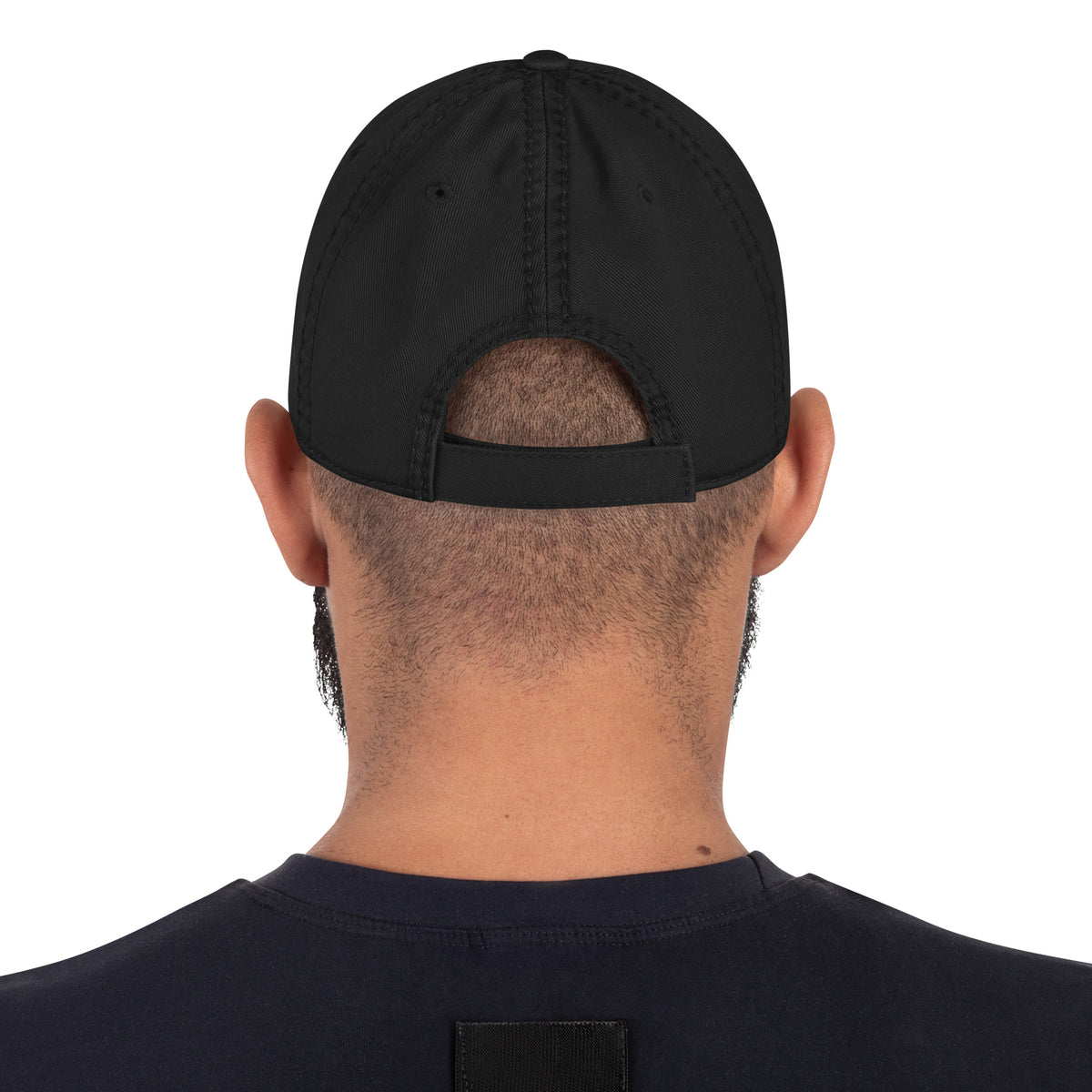Dad Cap im Used Look – Schwarz – Produktansicht 8
