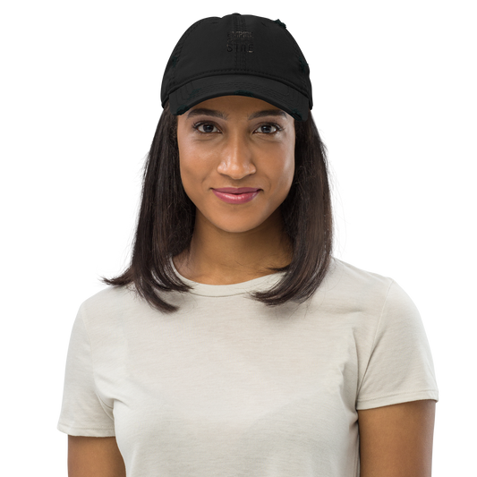 Dad Cap im Used Look – Schwarz – Produktansicht 2