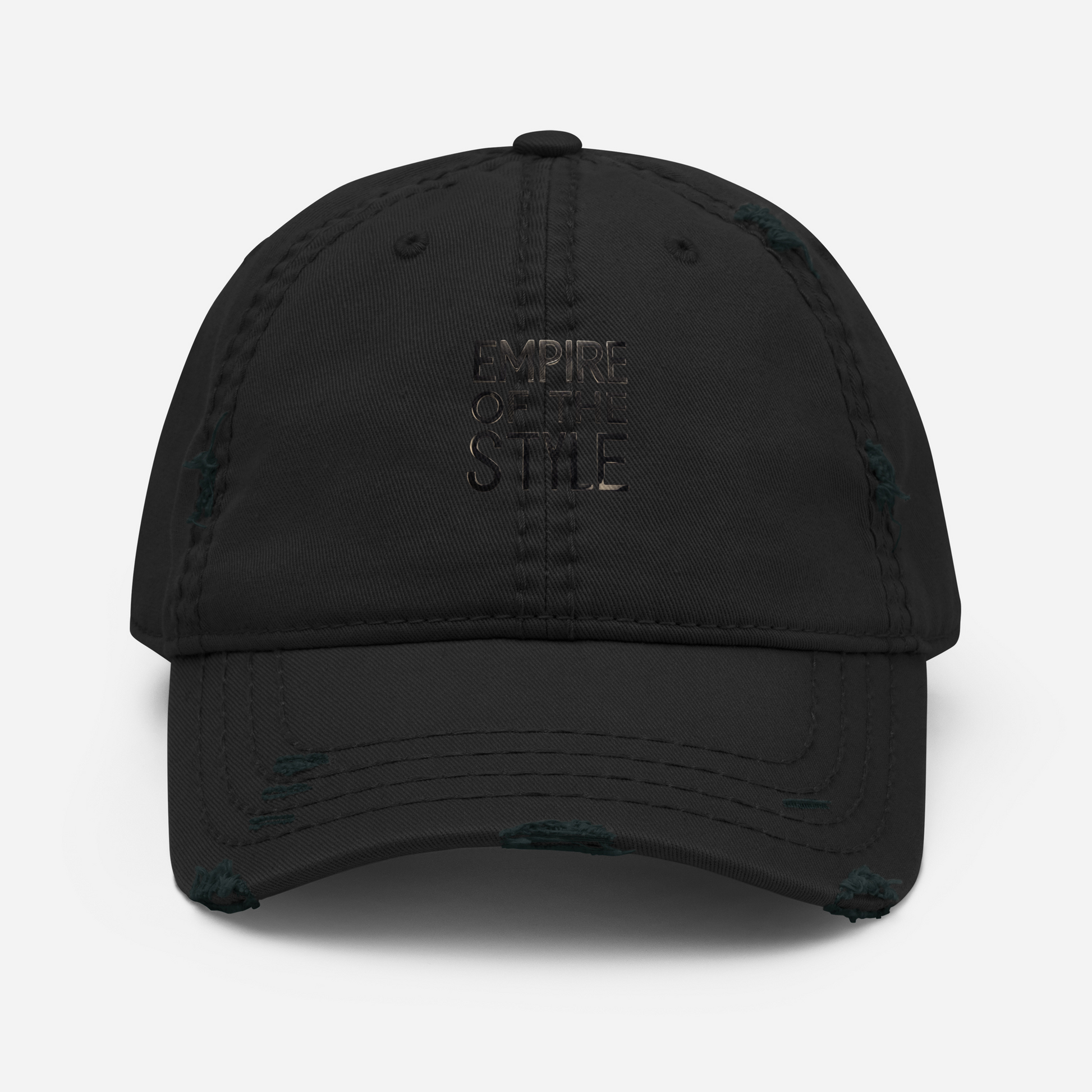 Dad Cap im Used Look – Schwarz – Produktansicht 1