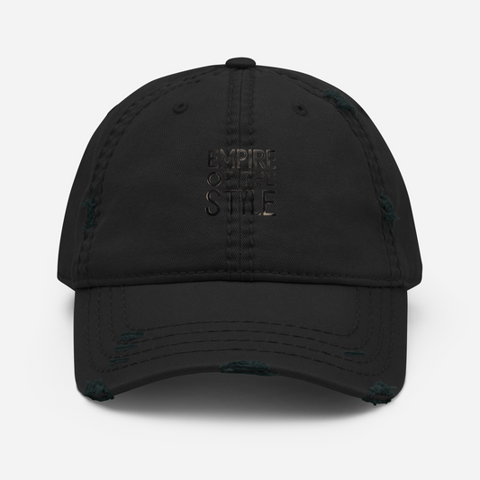 Dad Cap im Used Look – Schwarz – Produktansicht 1