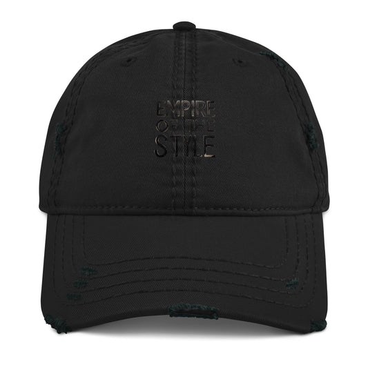 Dad Cap im Used Look – Schwarz – Produktansicht 1