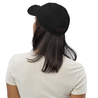 Dad Cap im Used Look – Schwarz – Produktansicht 4