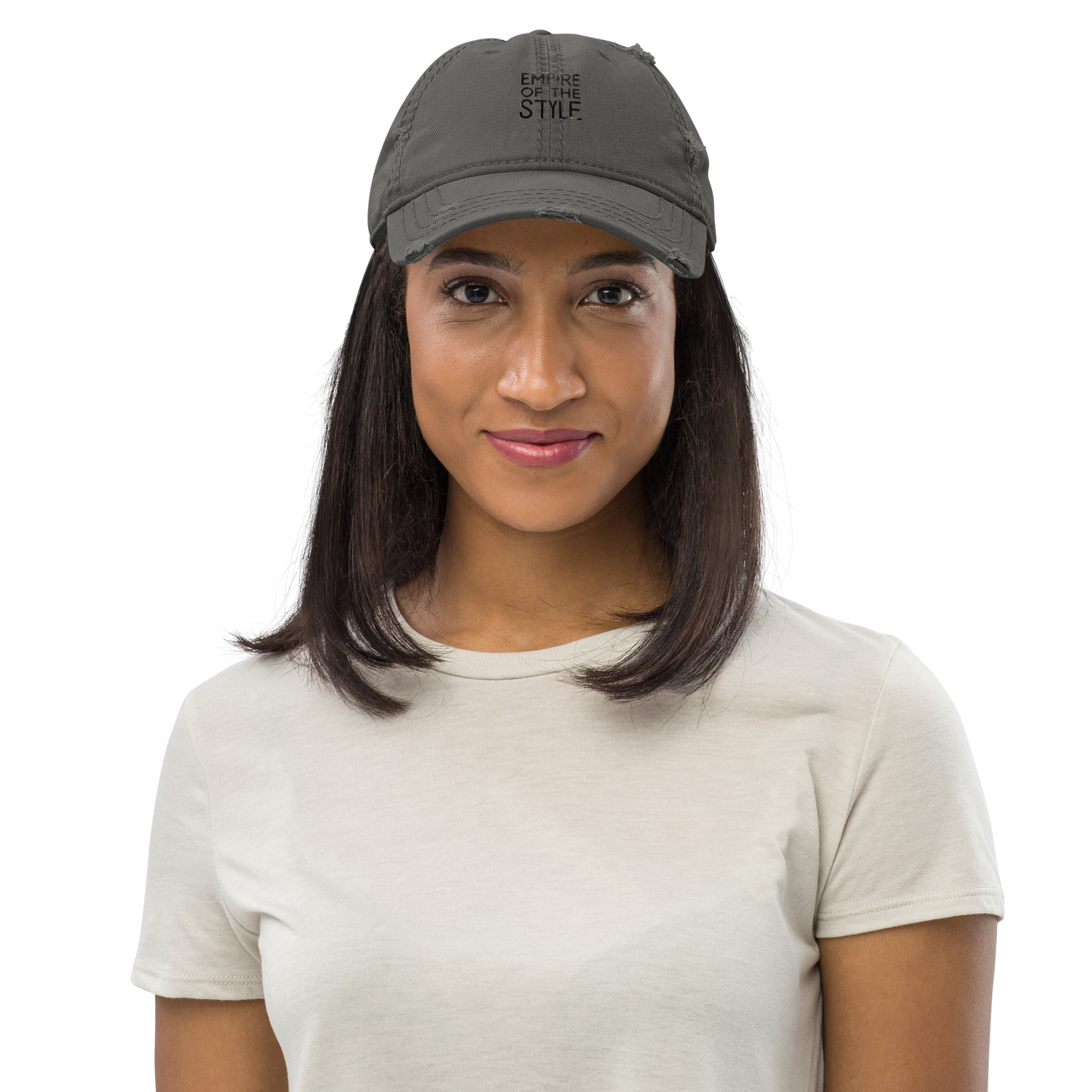 Dad Cap im Used Look – Grau – Produktansicht 3