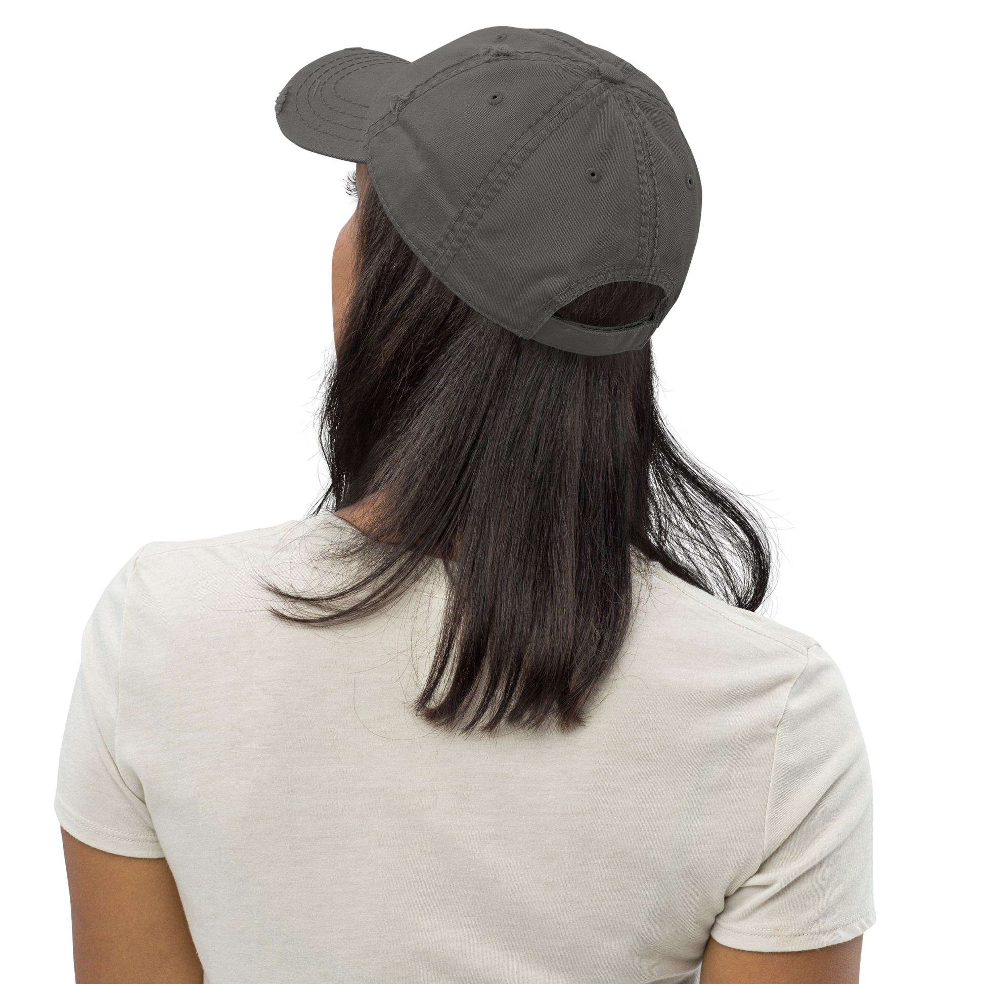 Dad Cap im Used Look – Grau – Produktansicht 4