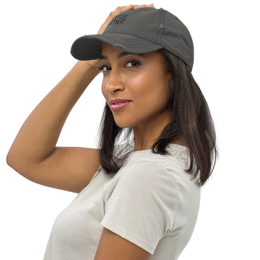 Dad Cap im Used Look – Grau – Produktansicht 2