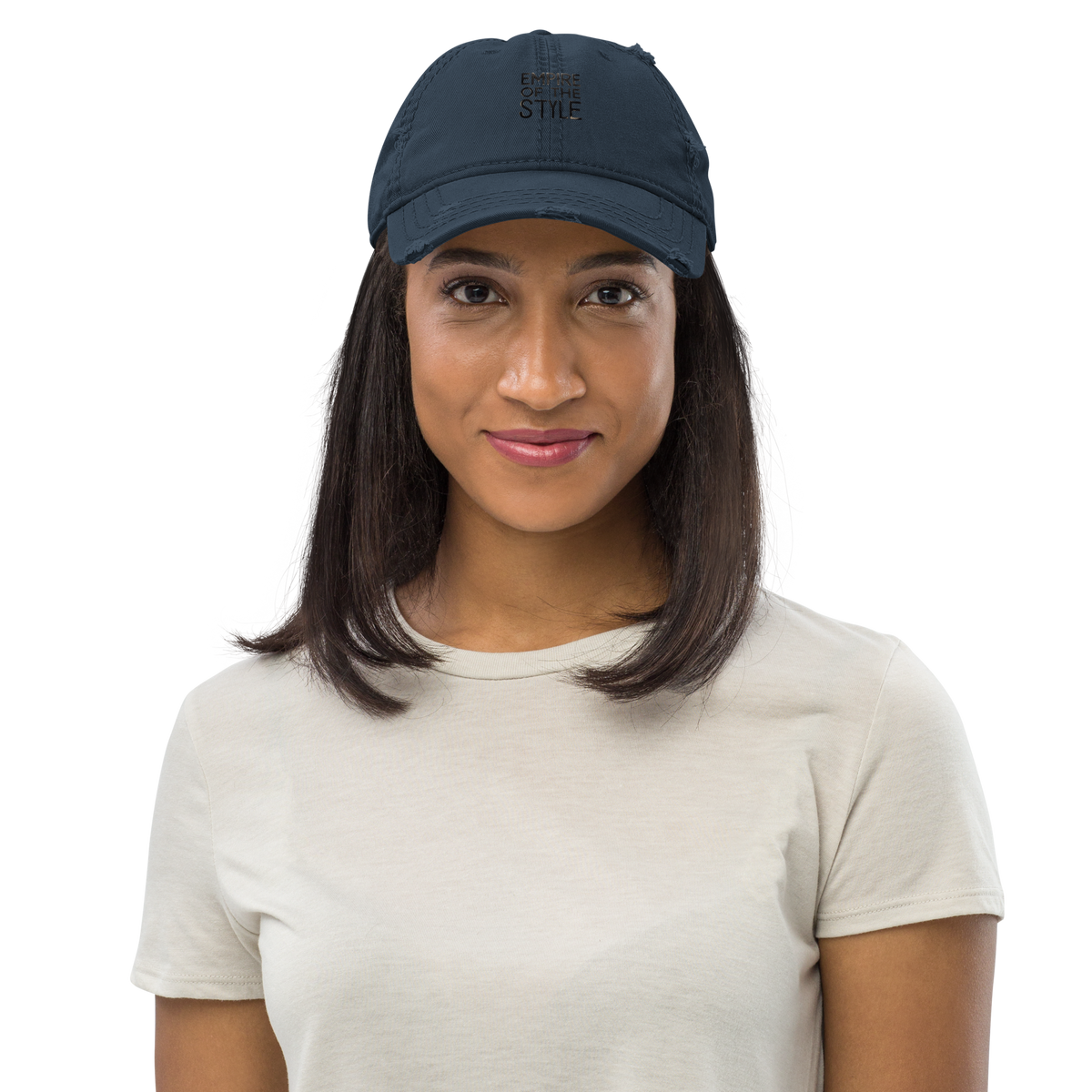 Dad Cap im Used Look – Marineblau – Produktansicht 2