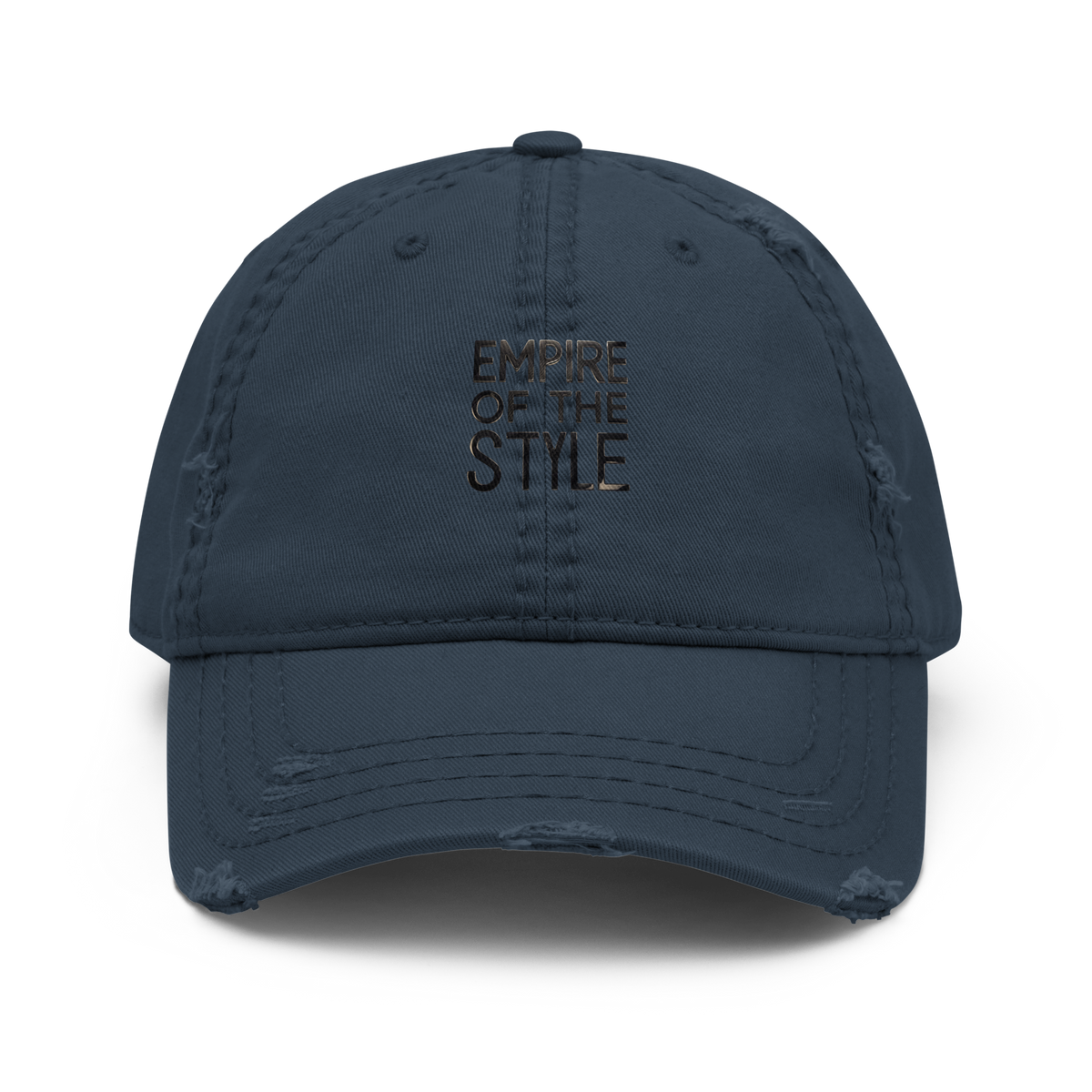 Dad Cap im Used Look – Marineblau – Produktansicht 1